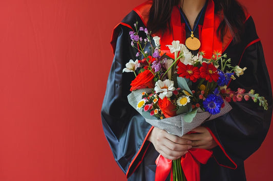 what color flowers for graduation