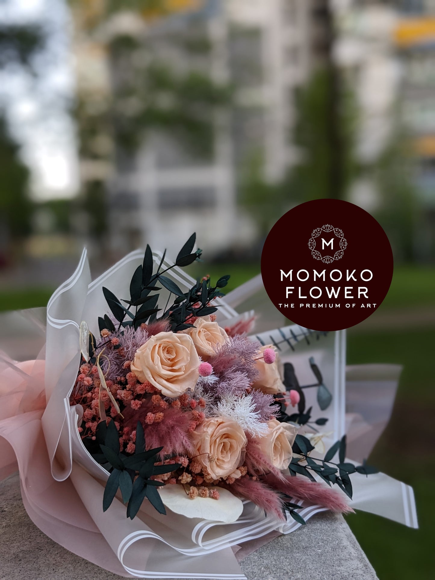 Momoko Summer Orange Flower Bouquet