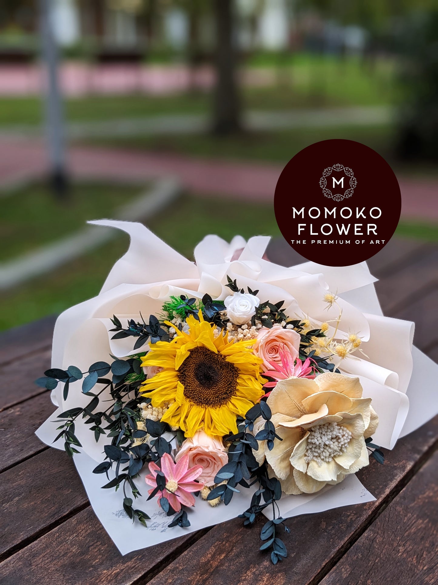 Momoko Sunshine Sunflower Flower Bouquet