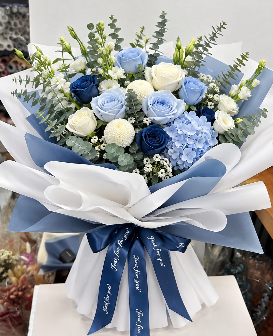 Momoko Azure Bluebell Flower Bouquet