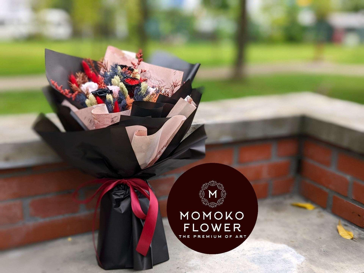 Momoko Black Fairytale Rose Flowers Bouquet - Momoko Flower