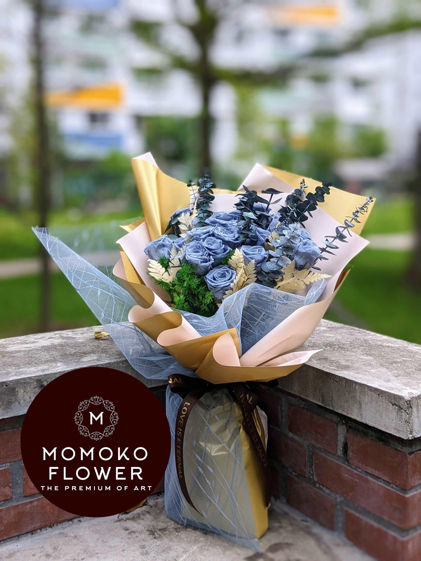 Momoko Blue Romance Flower Bouquet - Momoko Flower