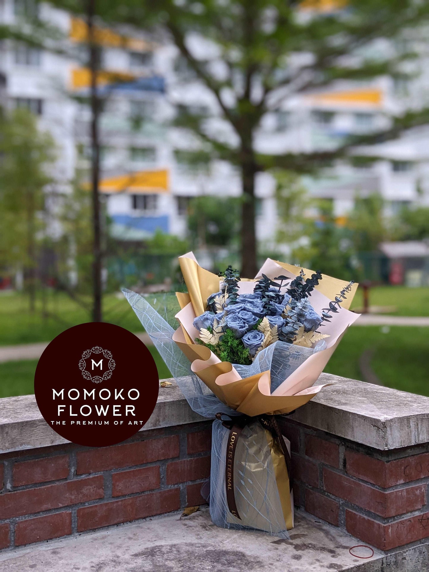 Momoko Blue Romance Flower Bouquet - Momoko Flower