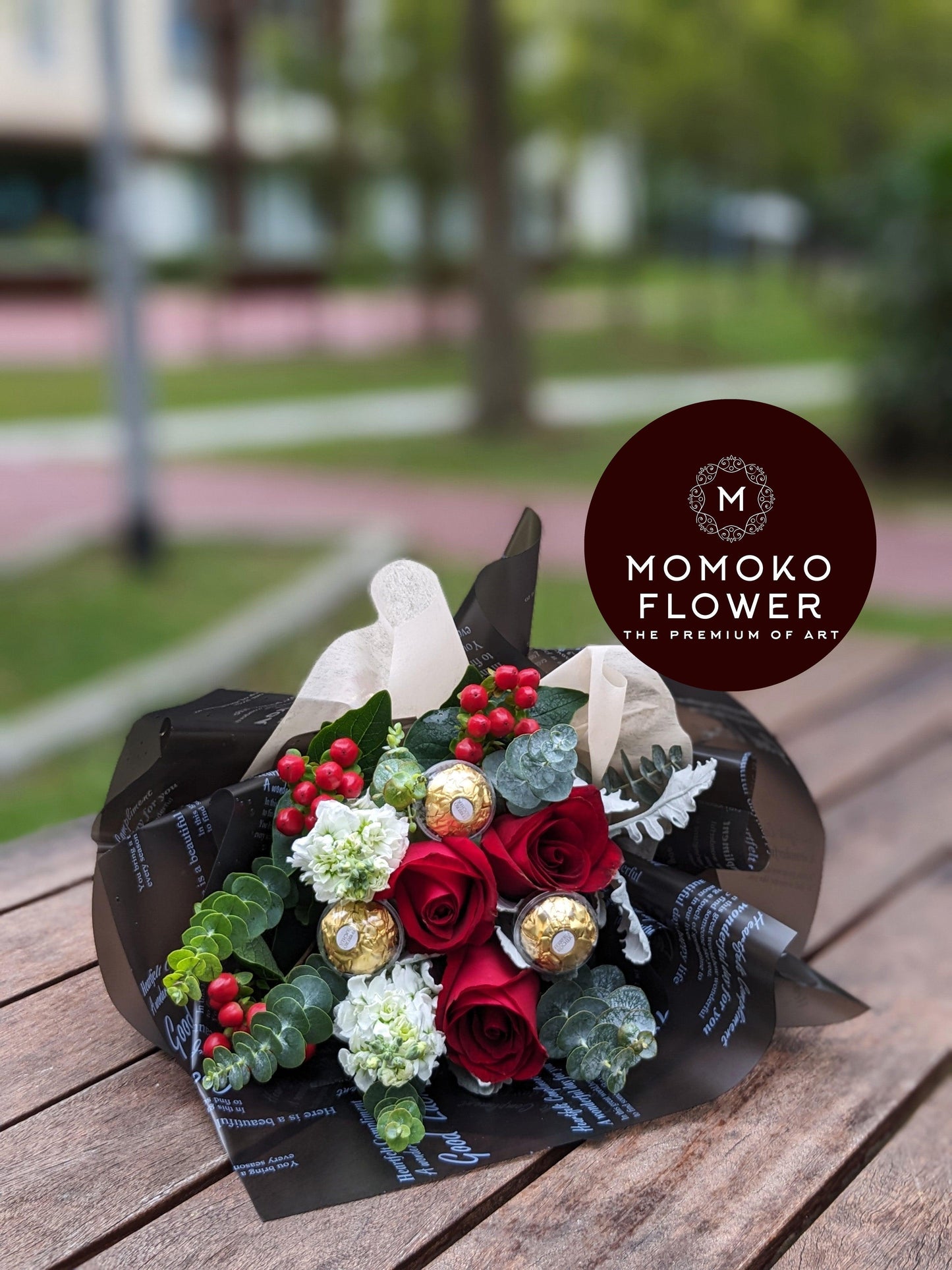 Momoko Eternal Black Flower Bouquet - Momoko Flower