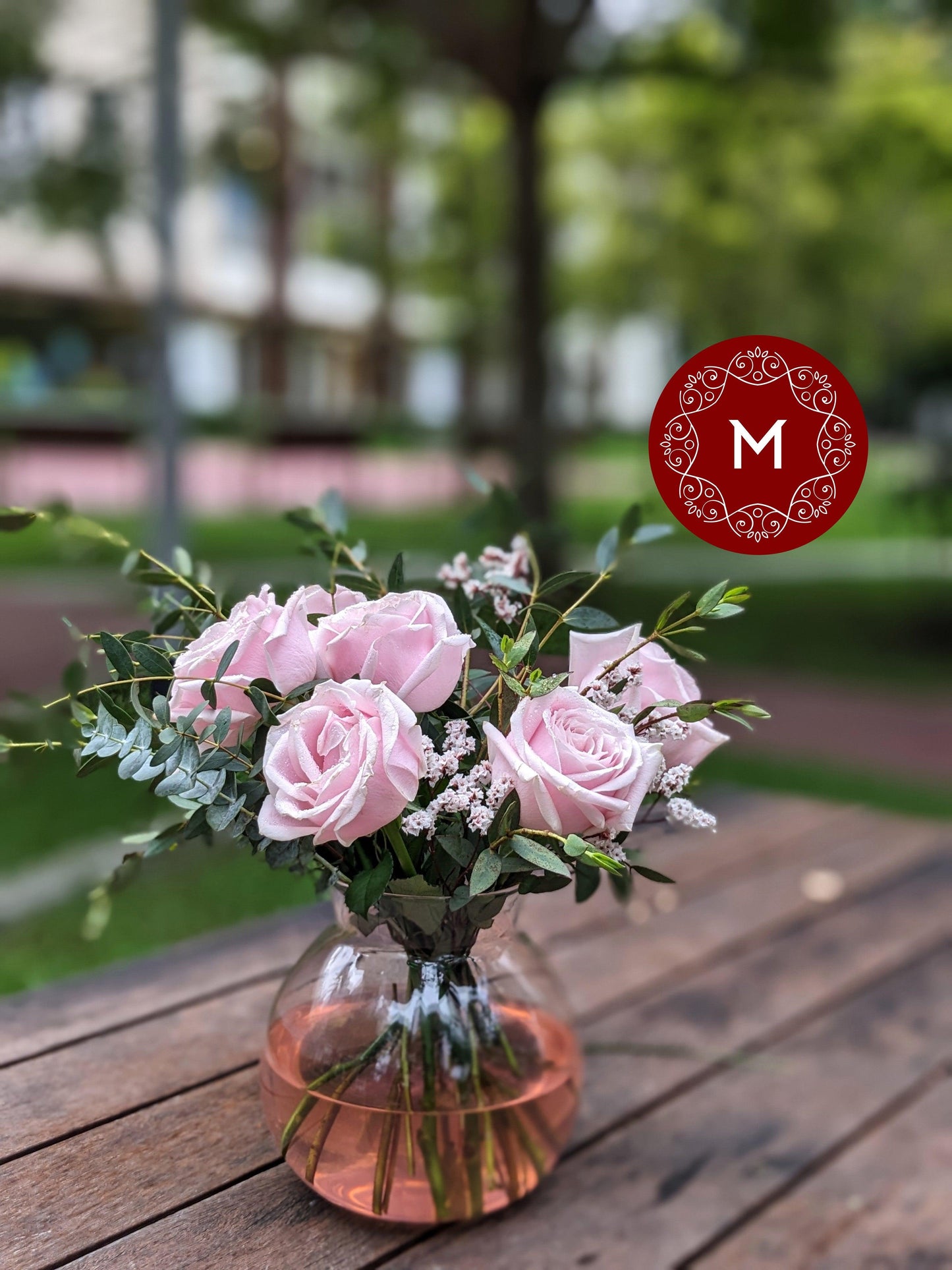 Momoko Fresh Sakura Pink Rose Arrangment - Momoko Flower