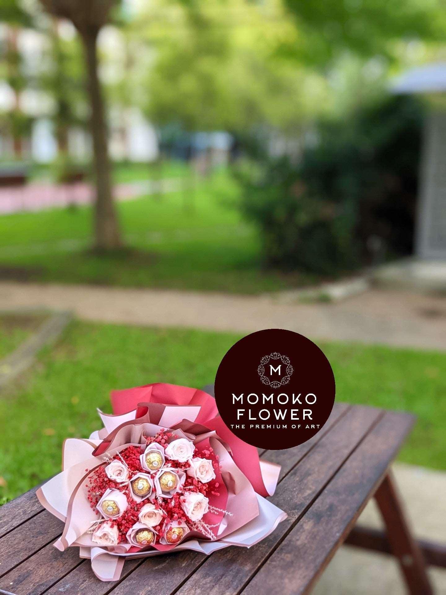Momoko Imperial Joyful Rose Flower and Chocolate - Momoko Flower