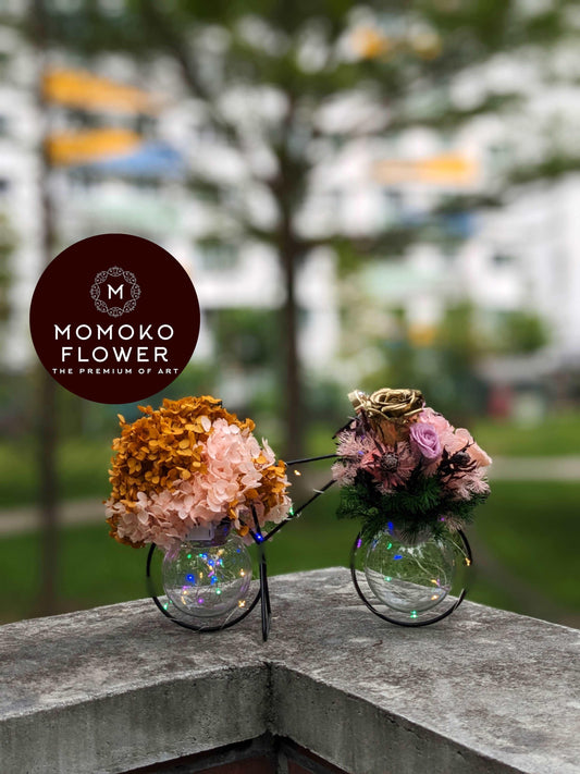 Momoko Love on Two Wheels Flower Arrangement - Momoko Flower