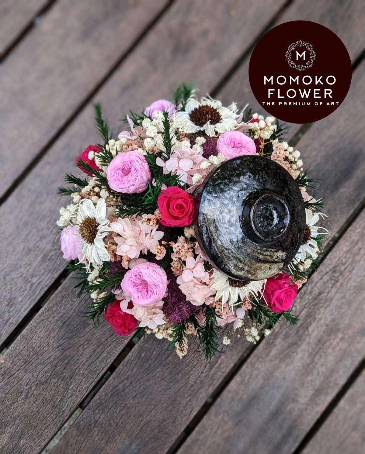Momoko Mother's Crafty Tea Cup Flowers Arrangement - Momoko Flower