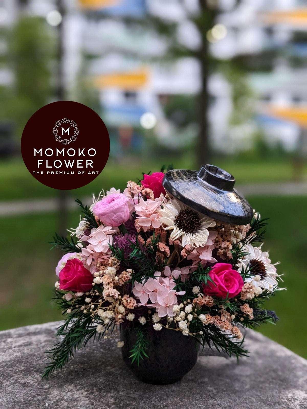Momoko Mother's Crafty Tea Cup Flowers Arrangement - Momoko Flower