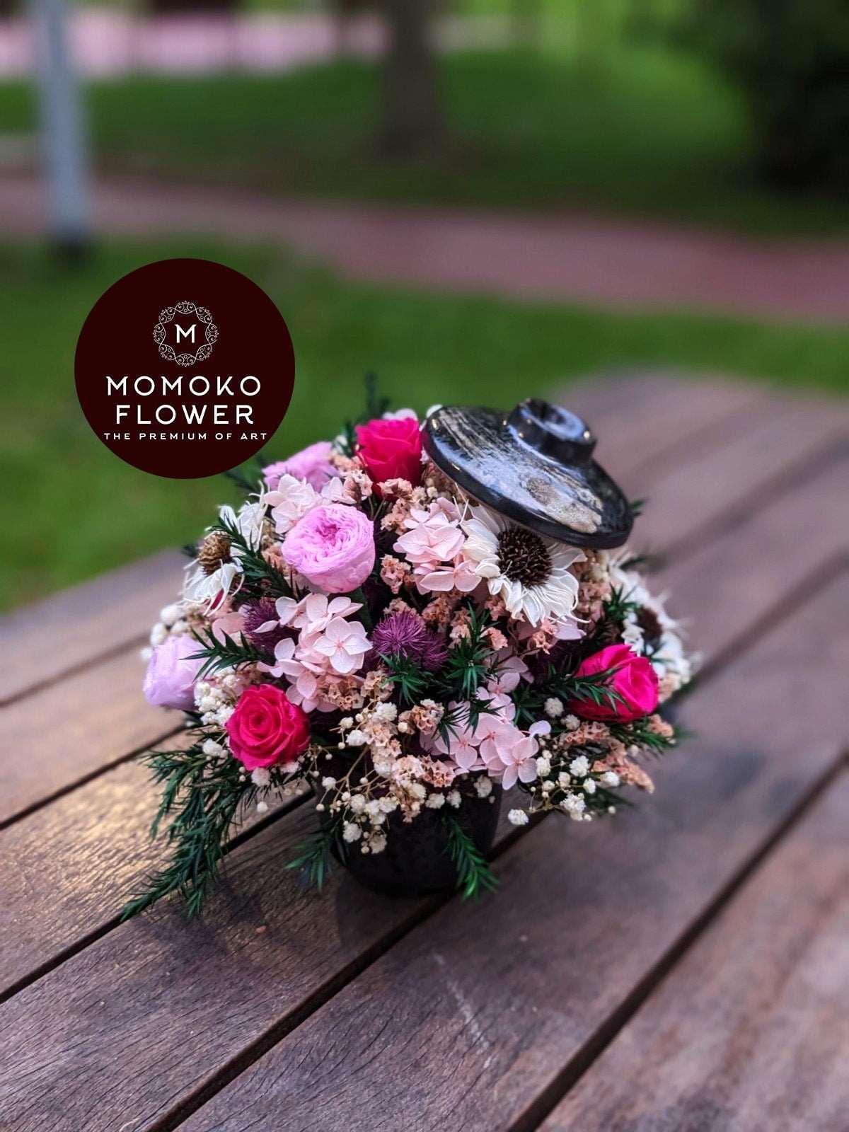 Momoko Mother's Crafty Tea Cup Flowers Arrangement - Momoko Flower