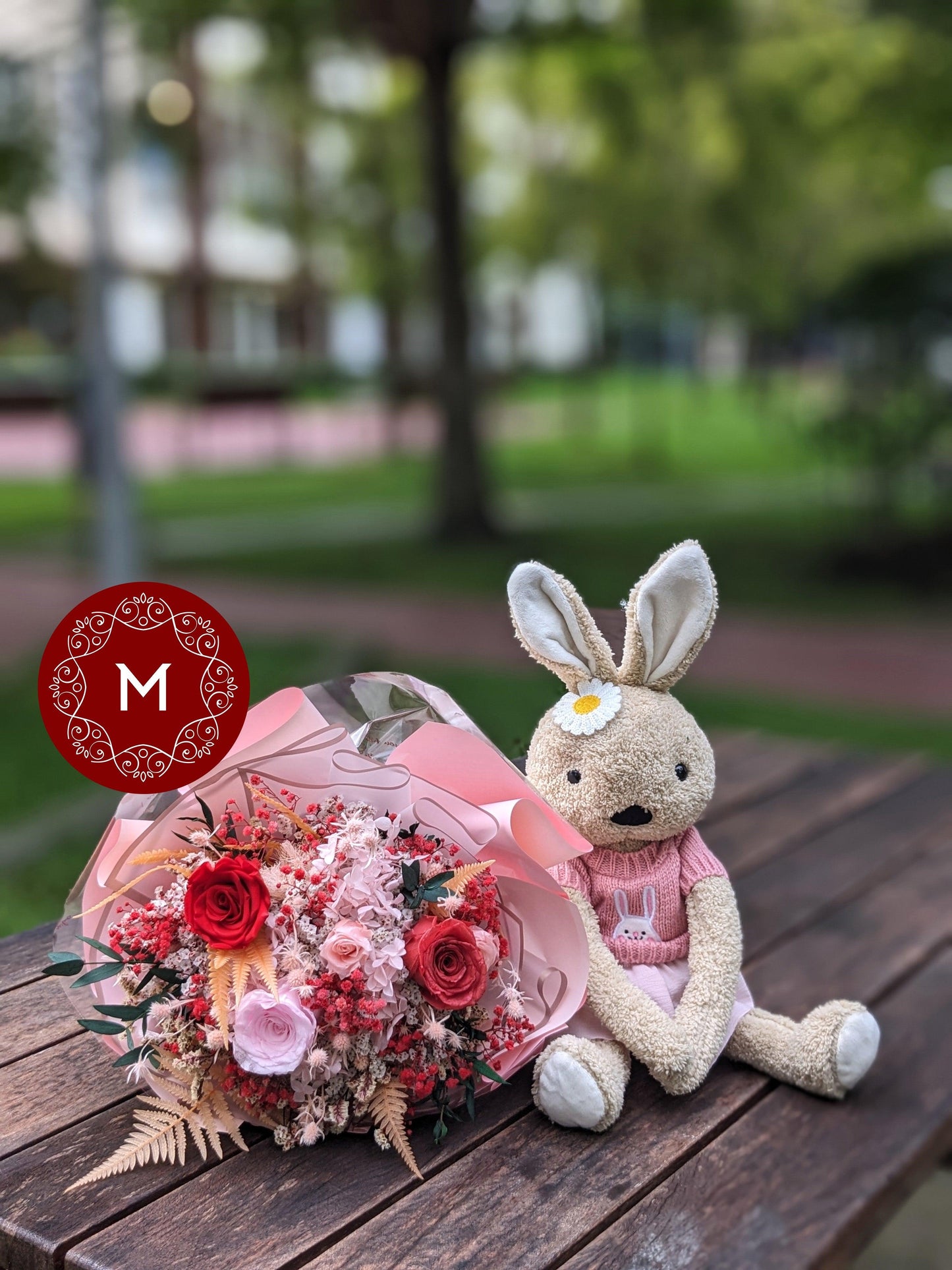 Momoko Sweet Bunny Flower Bouquet - Momoko Flower