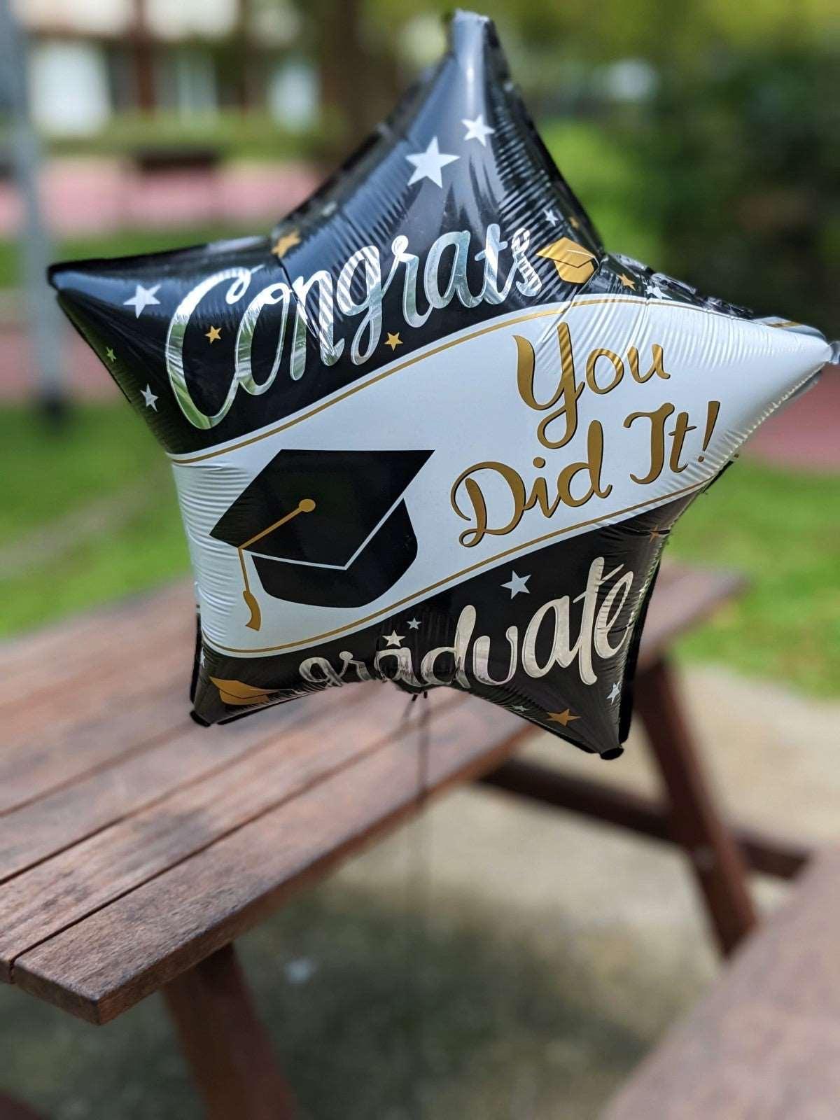 Momoko You Did It Graduation Theme Helium Balloons - Momoko Flower
