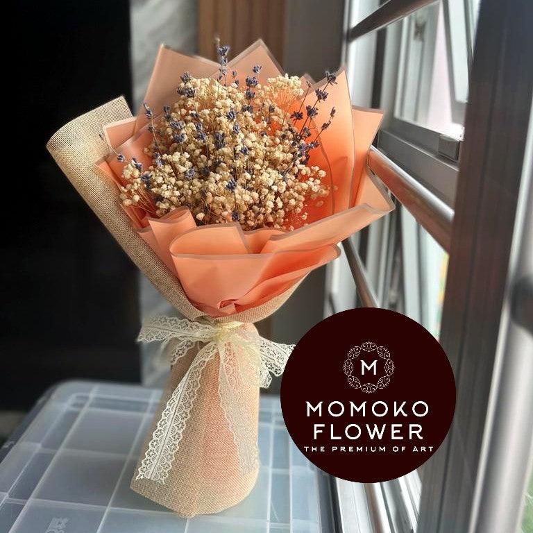 Momoko Beige Baby Breath Flower Bouquet - Momoko Flower