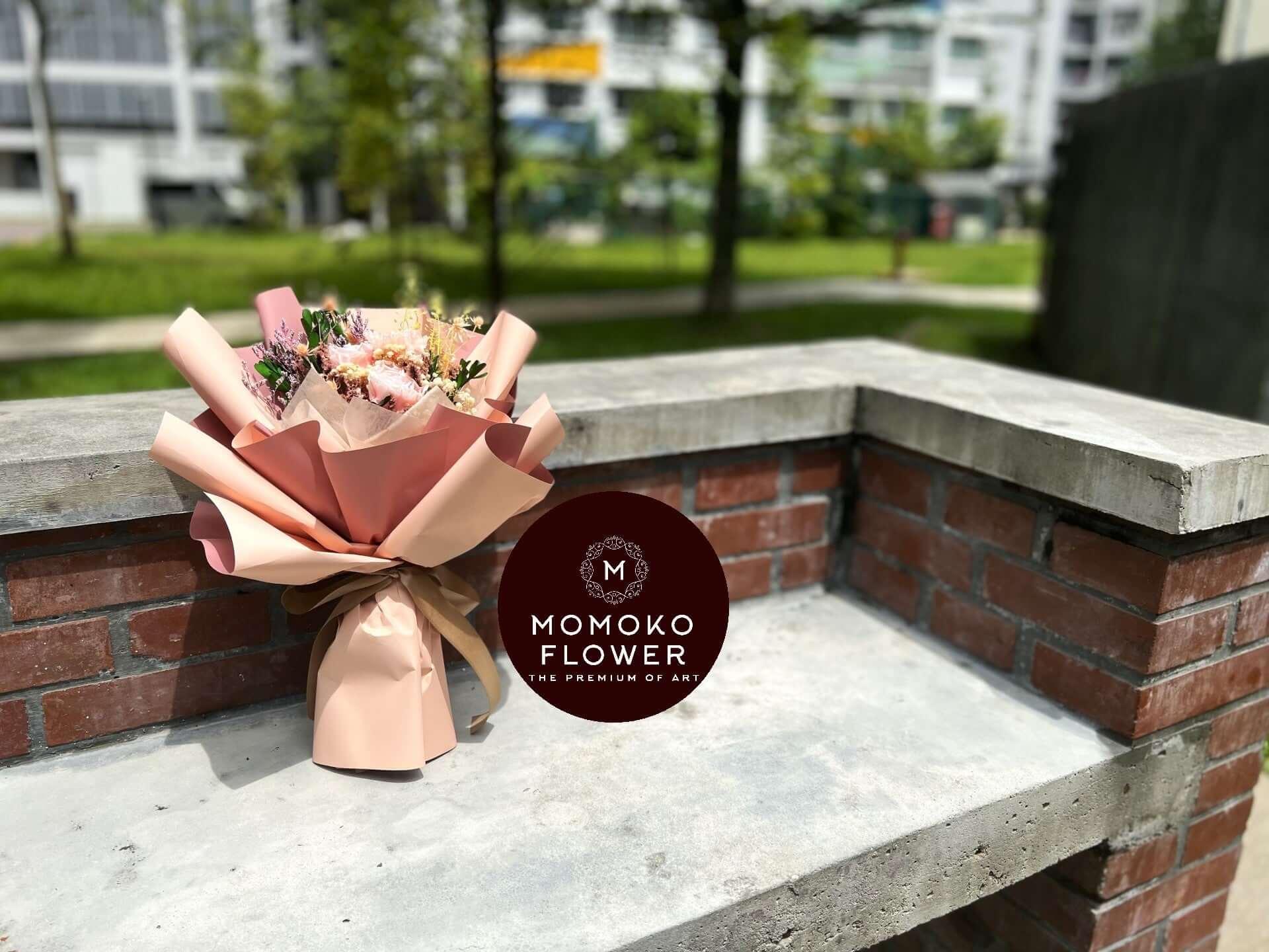 Momoko Iris Rose Flowers Bouquet - Momoko Flower