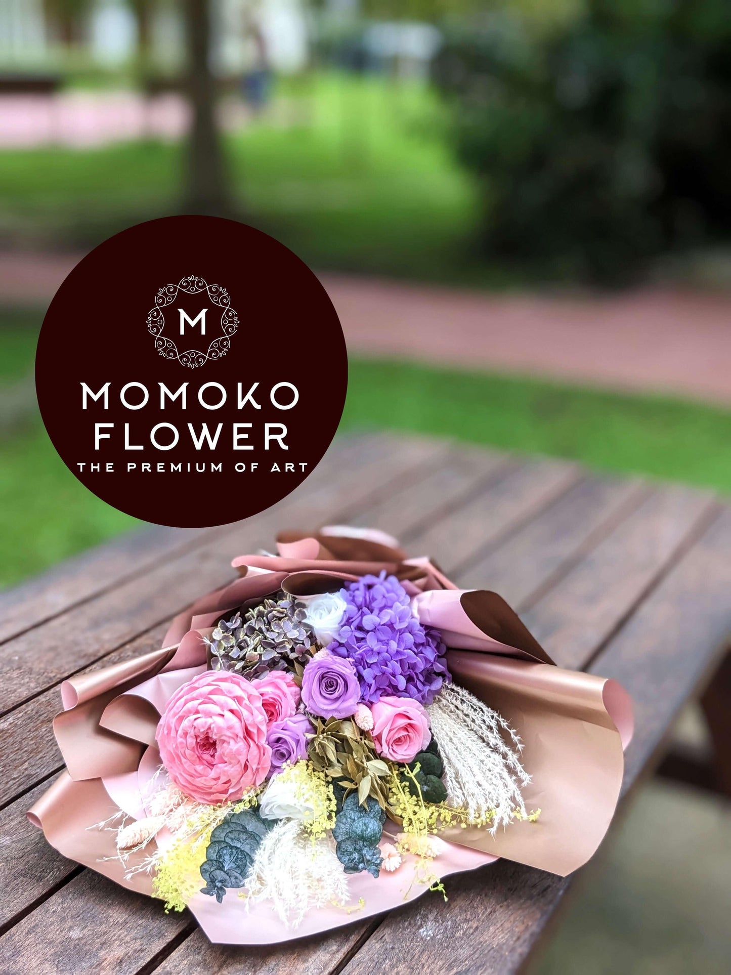 Momoko Juliet Rose Flower Bouquet - Momoko Flower