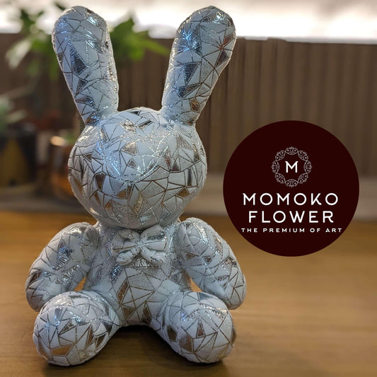 Momoko Sitting All-over Silver Rabbit - Momoko Flower