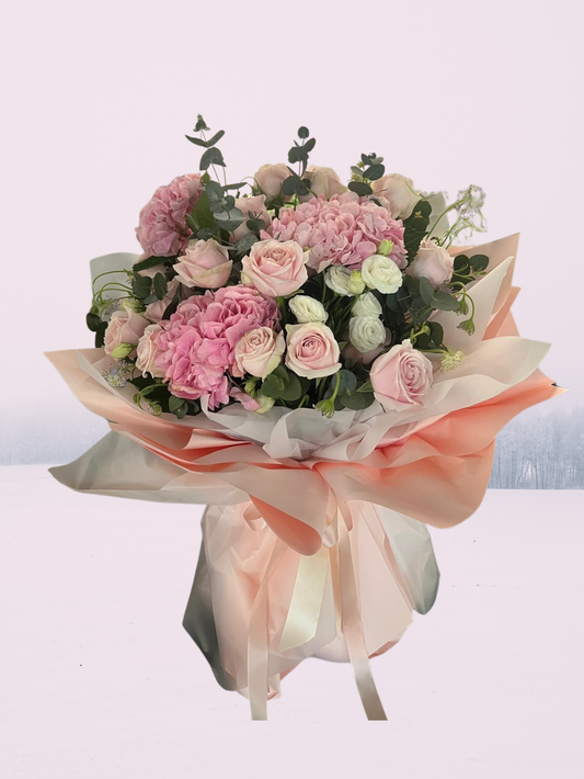 Momoko Rosy Clouds Flower Bouquet