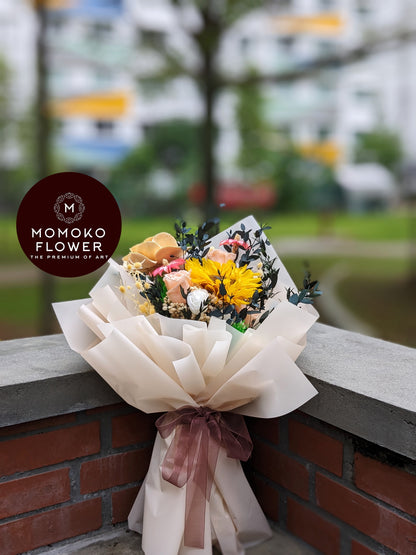 Momoko Sunshine Sunflower Flower Bouquet