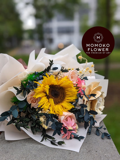 Momoko Sunshine Sunflower Flower Bouquet