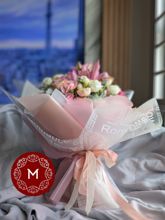 Momoko Romantic Symphony Flower Bouquet - Fresh Flower