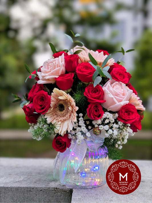 Momoko Flower Nordic Red Bloom