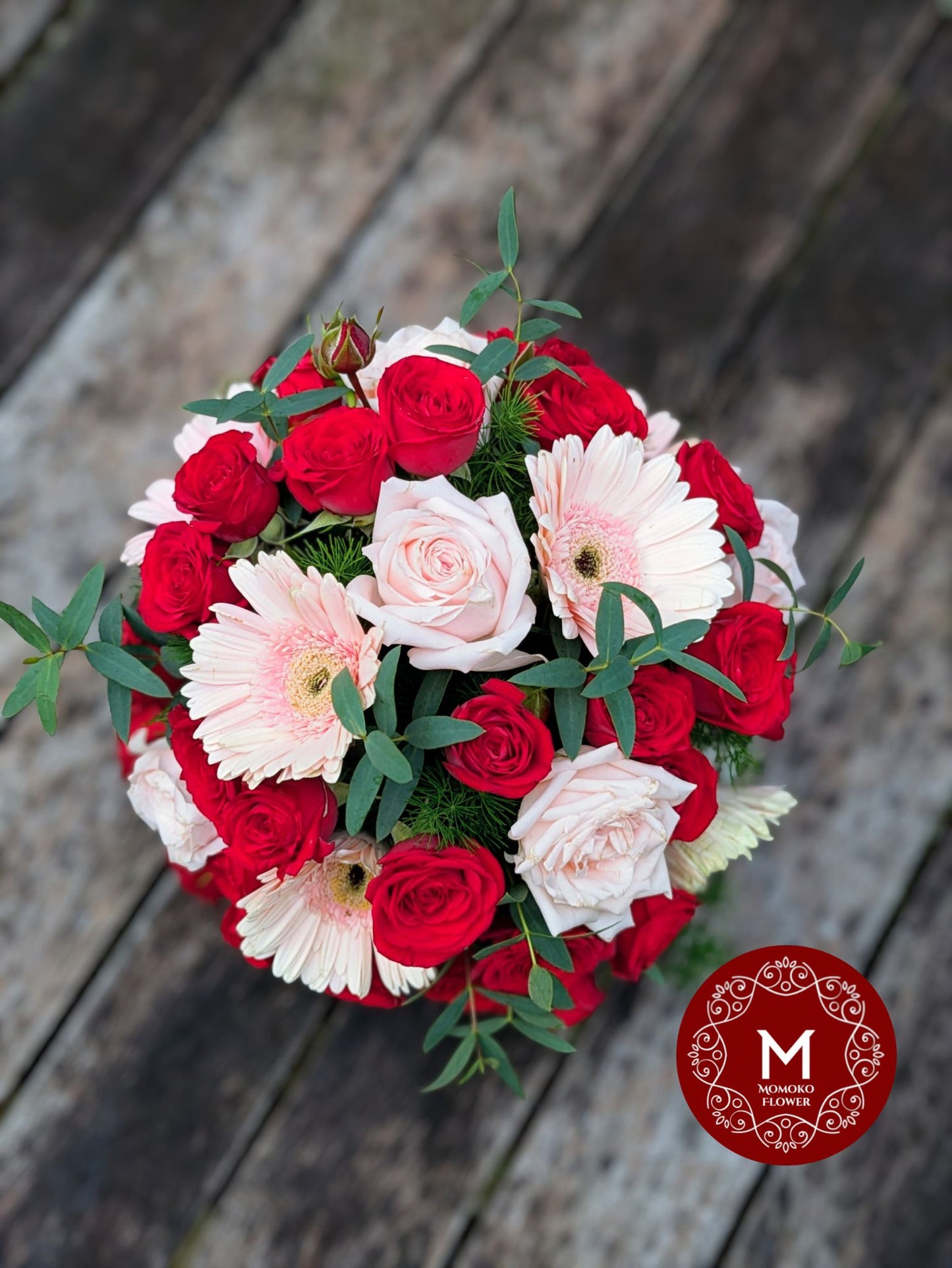 Momoko Flower Nordic Red Bloom