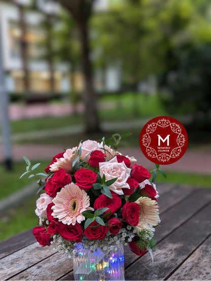 Momoko Flower Nordic Red Bloom