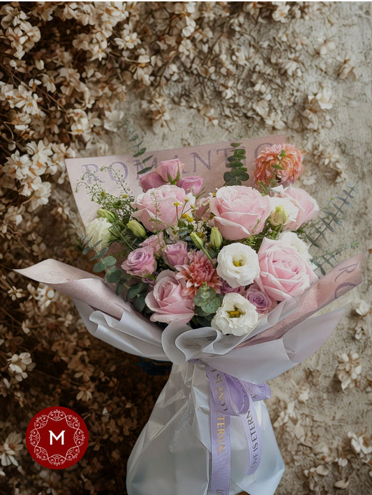 Momoko Valentine Written in Flowers Bouquet