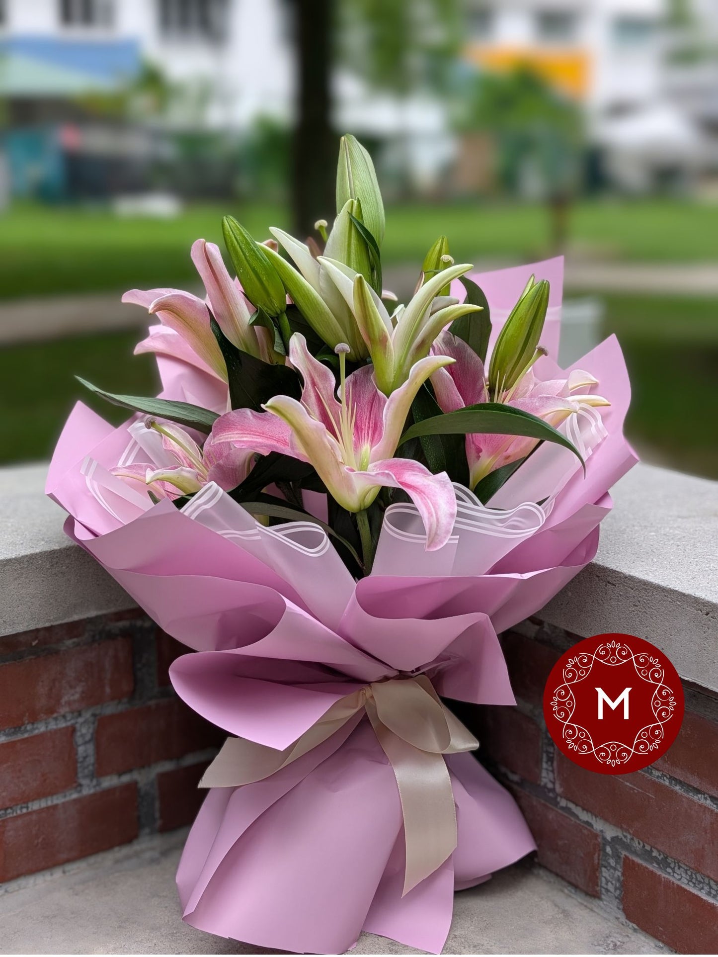 Momoko Mother's Violet Bloom Bouquet