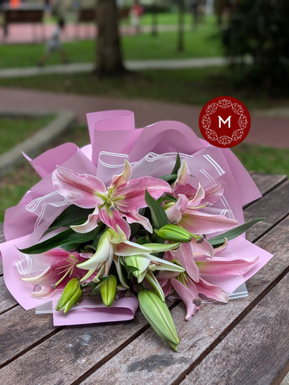 Momoko Mother's Violet Bloom Bouquet