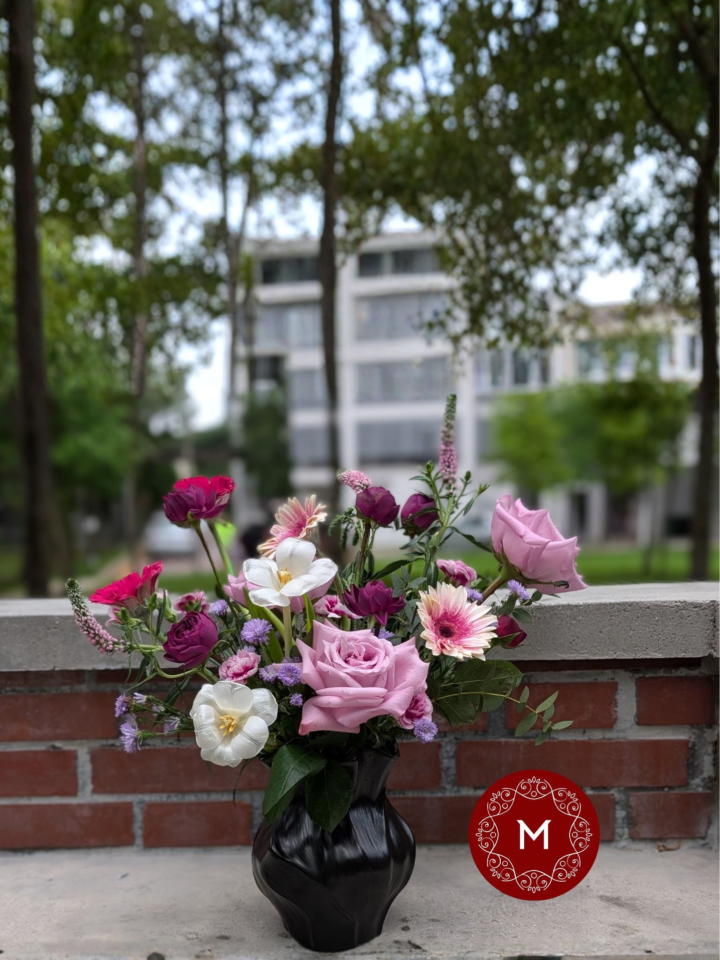 Momoko Beauty in Noir Flower Arrangement
