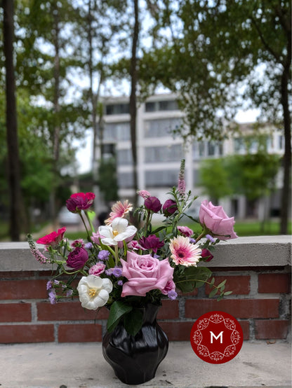 Momoko Beauty in Noir Flower Arrangement