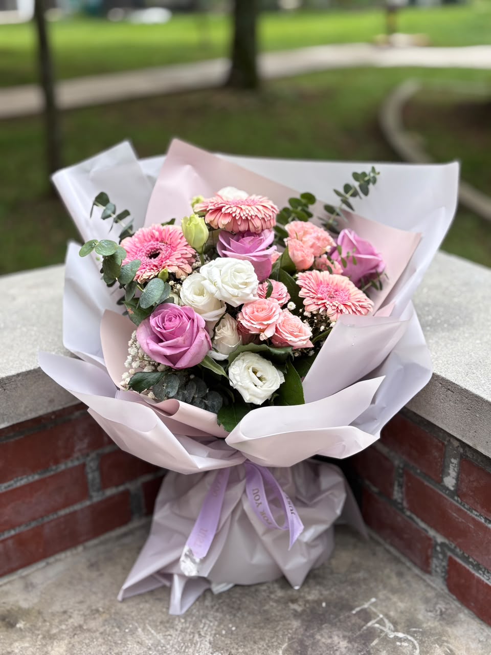 Momoko Amethyst Bloom Fresh Flower Bouquet
