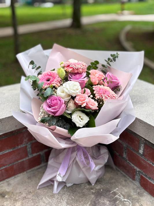 Momoko Amethyst Bloom Fresh Flower Bouquet