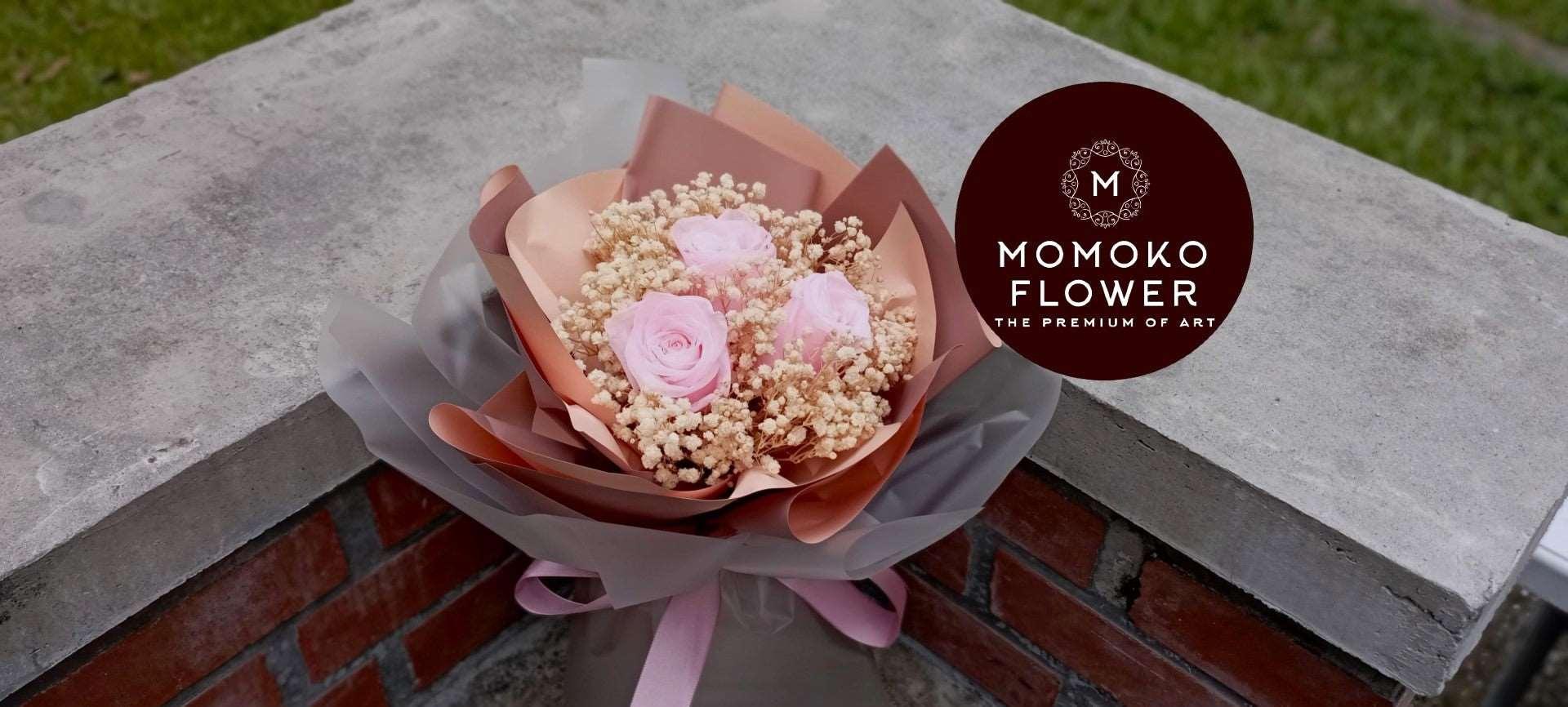 Momoko Ambrosia Rose Flower Bouquet - Momoko Flower