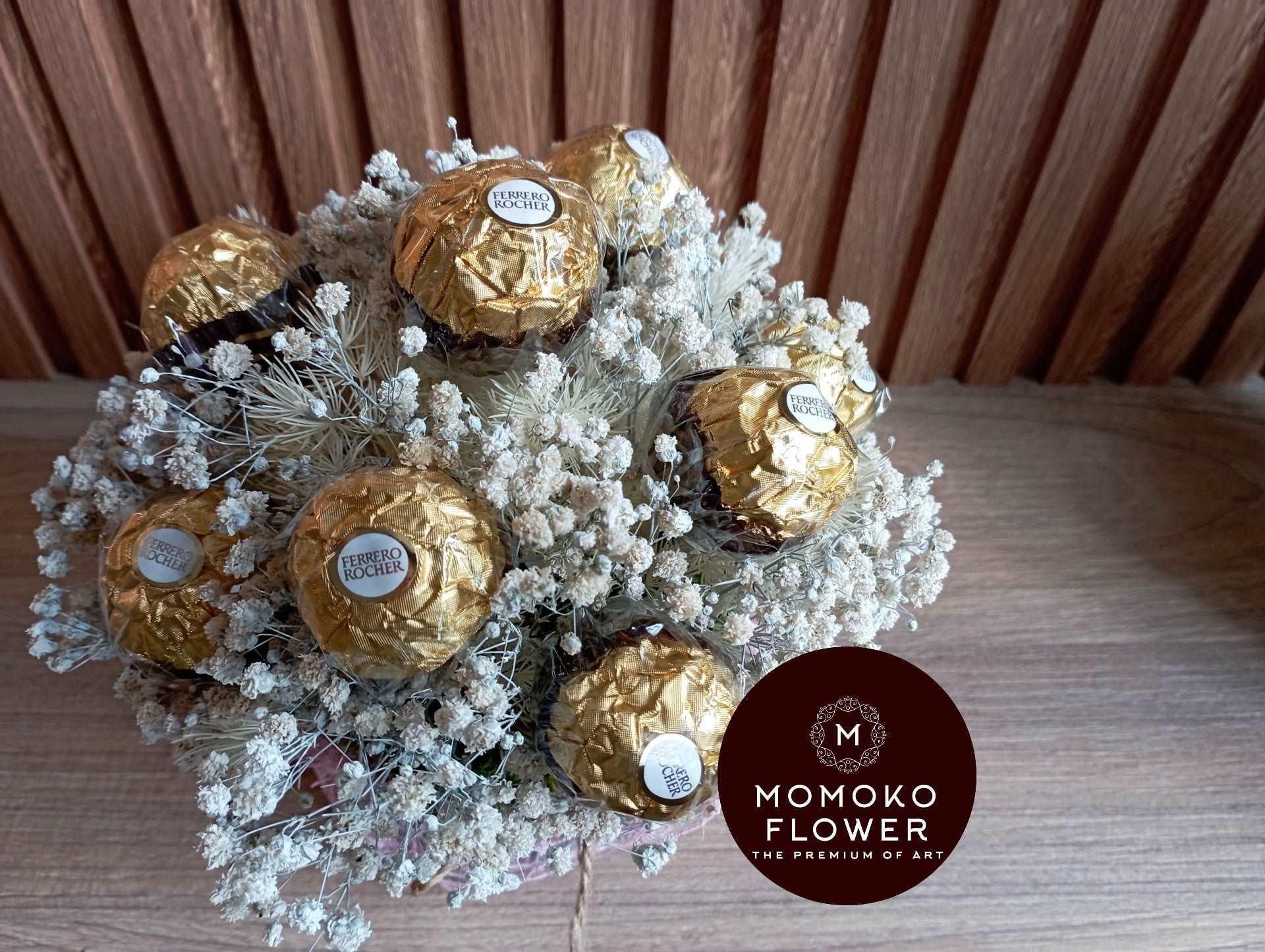 Momoko Babybreath and Chocolate Arrangement - Momoko Flower