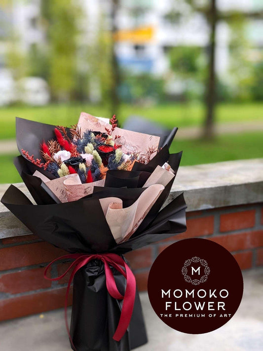 Momoko Black Fairytale Rose Flowers Bouquet - Momoko Flower