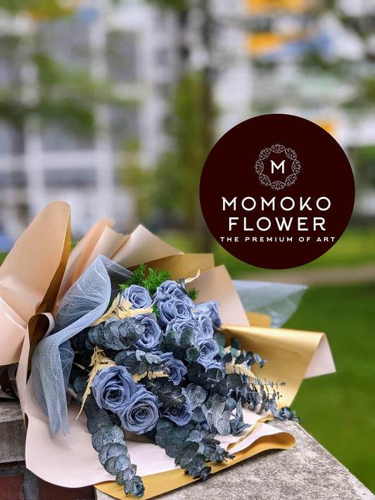 Momoko Blue Romance Flower Bouquet - Momoko Flower