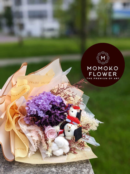 Momoko Caps and Blooms Flower Bouquet - Momoko Flower