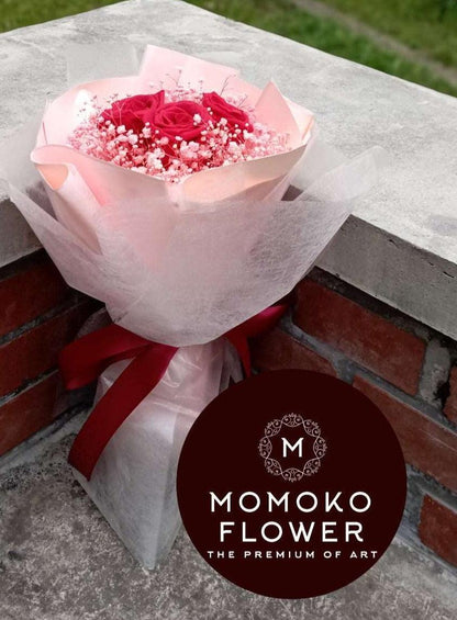 Momoko Emerald Rose Flower Bouquet - Momoko Flower