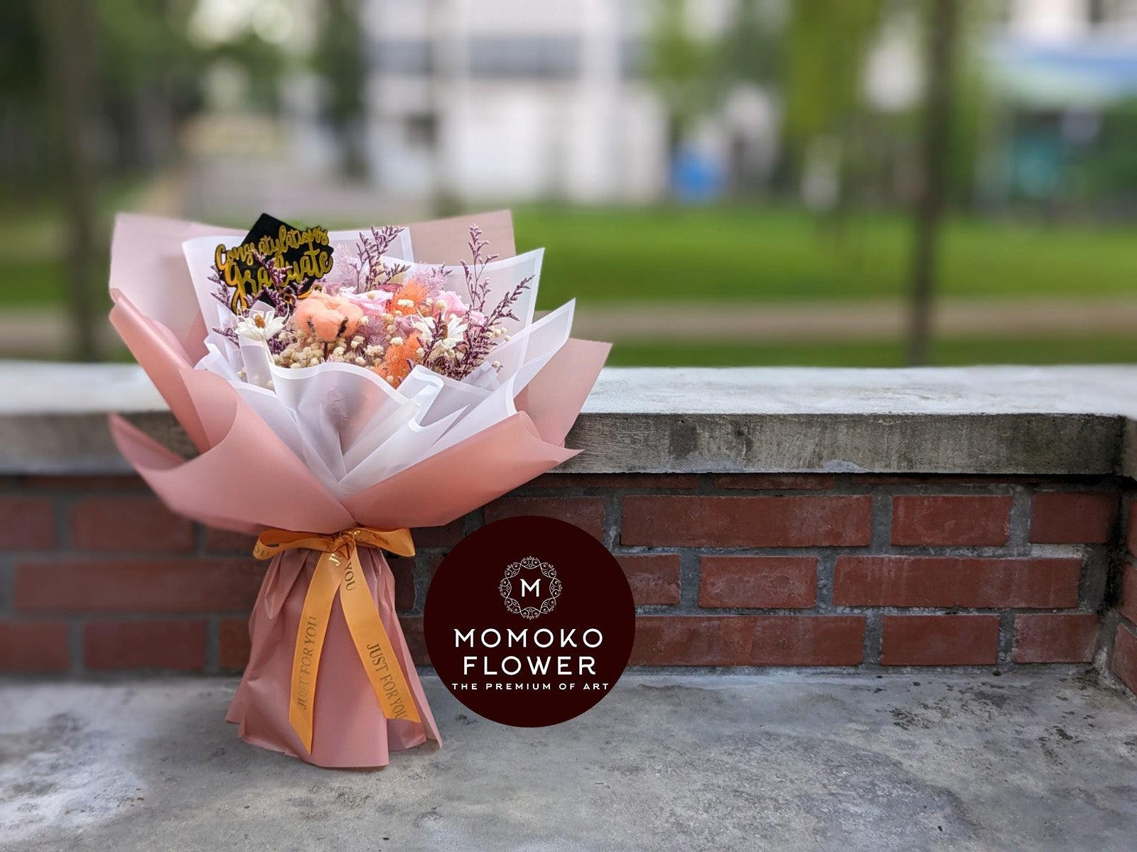 Momoko Graduation Garden Flower Bouquet - Momoko Flower