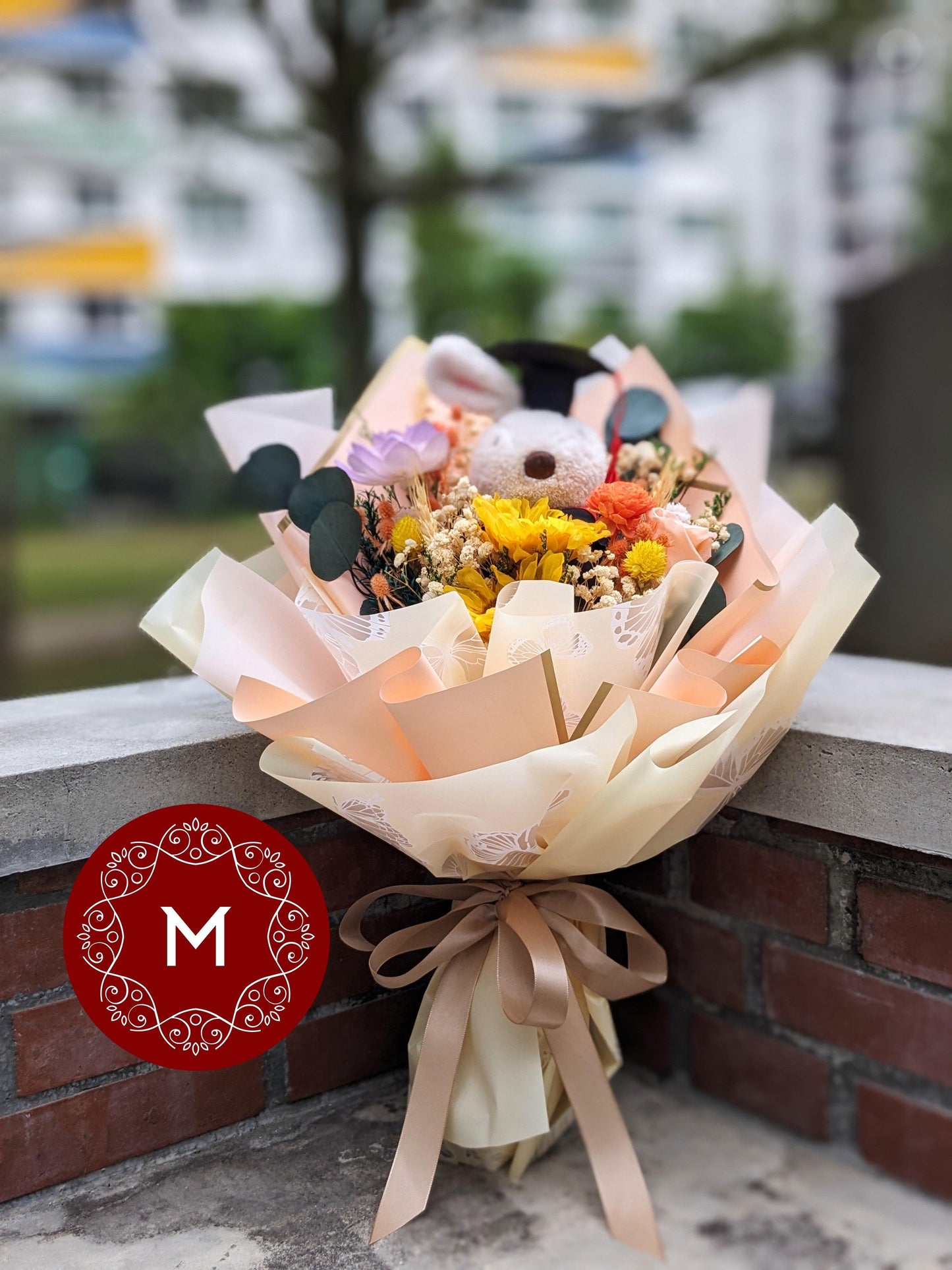 Momoko Graduation Sunshine Flower Bouquet - Momoko Flower