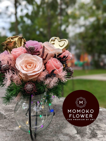 Momoko Love on Two Wheels Flower Arrangement - Momoko Flower