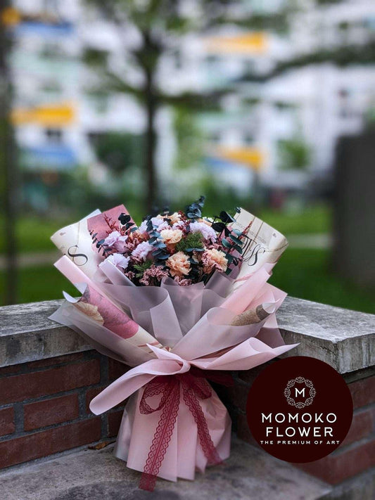 Momoko Mother's Serenity Beauty Carnation Bouquet - Momoko Flower