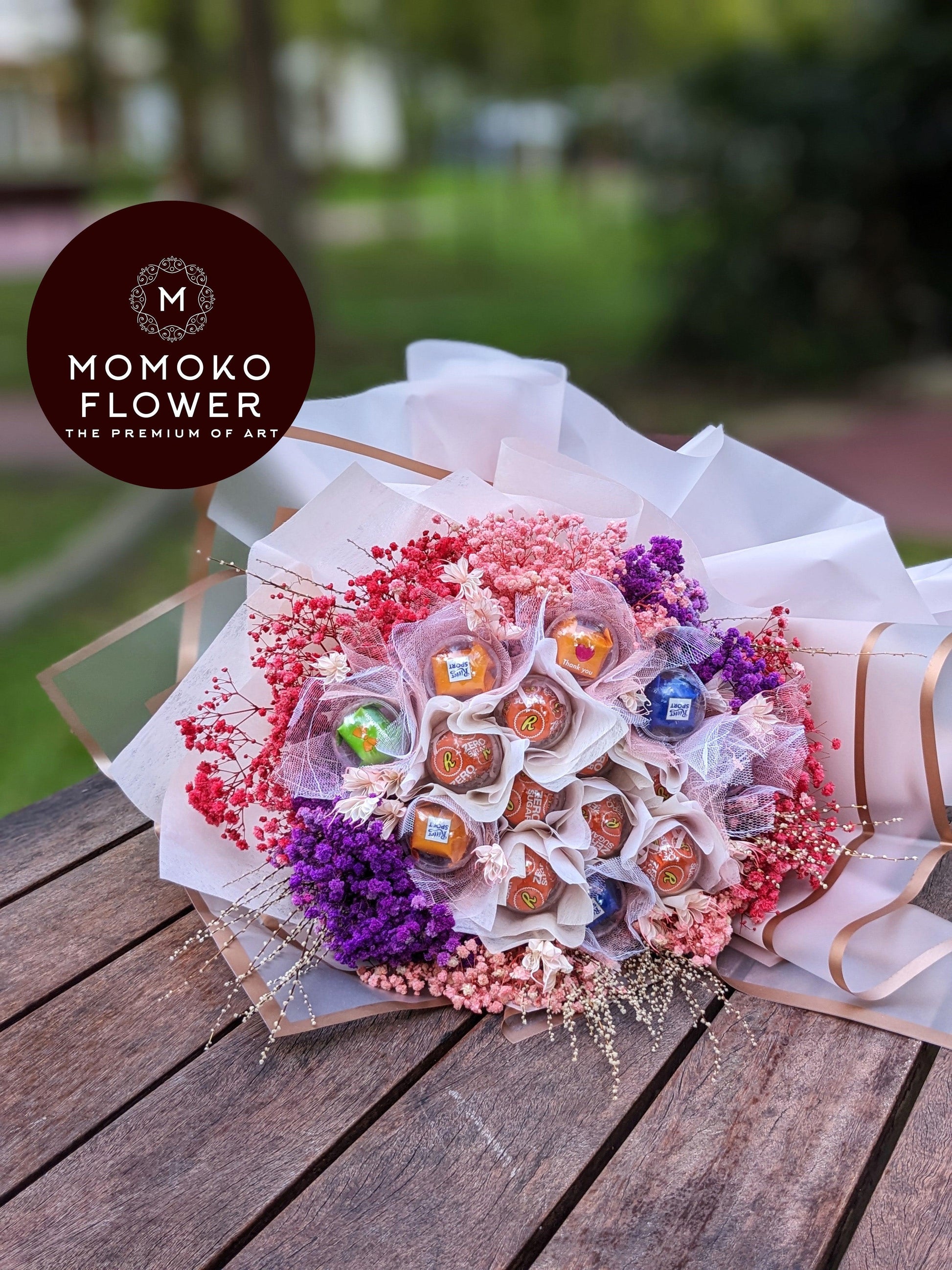 Momoko Rainbow Flower and Chocolate - Momoko Flower