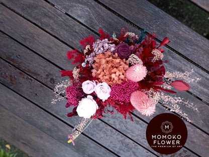 Momoko Red Romance Flower Arrangement - Momoko Flower