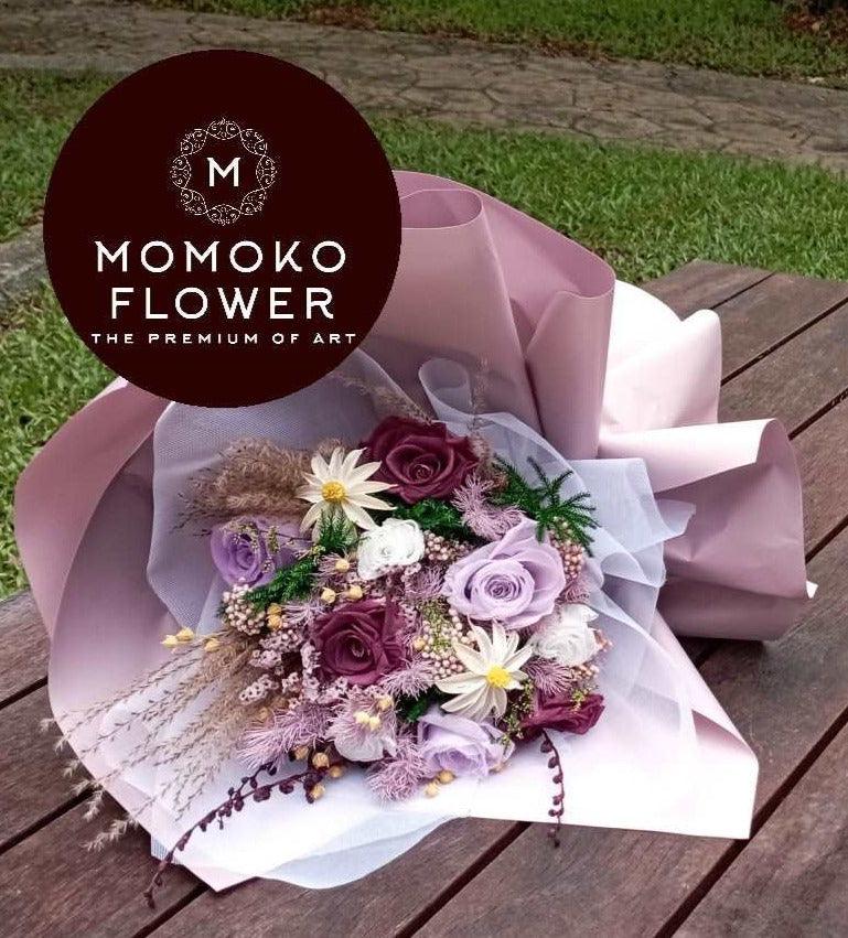 Momoko Serenade Purple Flowers Bouquet - Momoko Flower