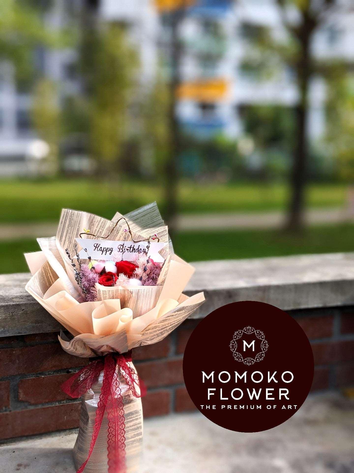 Momoko Stunning Adelicia Rose Flower Bouquet - Momoko Flower