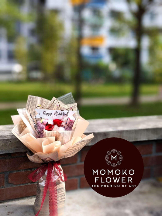 Momoko Stunning Adelicia Rose Flower Bouquet - Momoko Flower