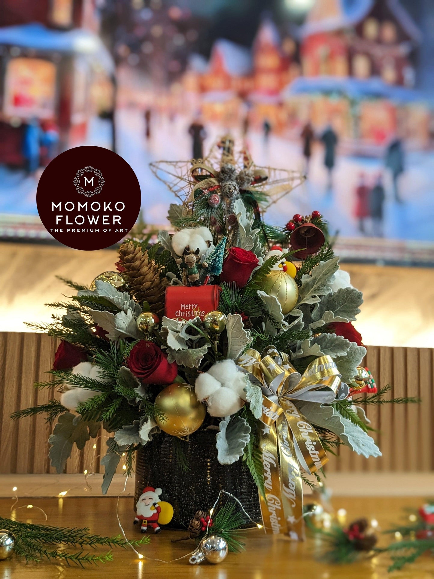 Momoko Xmas Wonderland Flower Arrangement - Momoko Flower